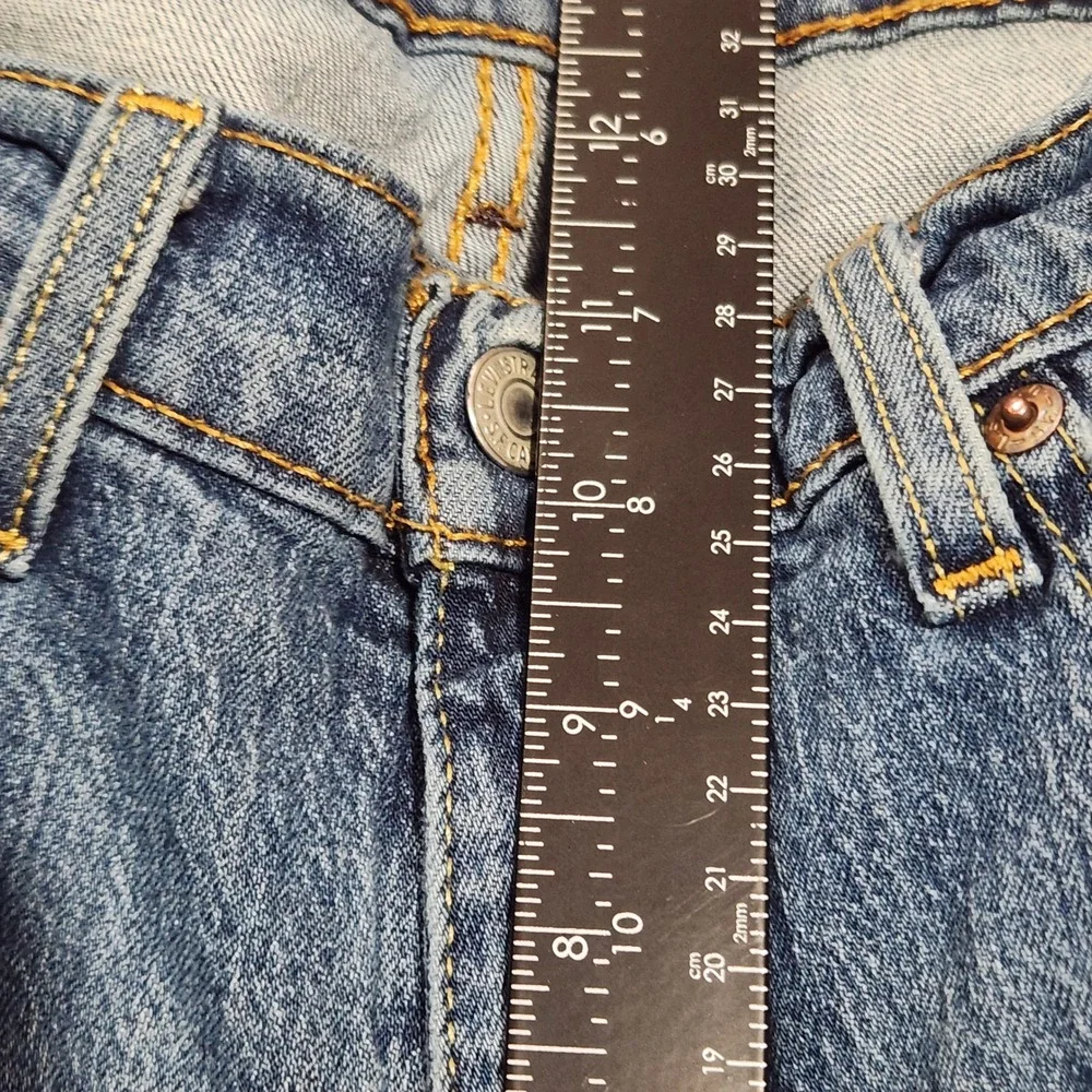 Levi's Jeans Men's 34x32 Mid Rise 505 Regular‎ Fit Blue Denim Made in Mexico